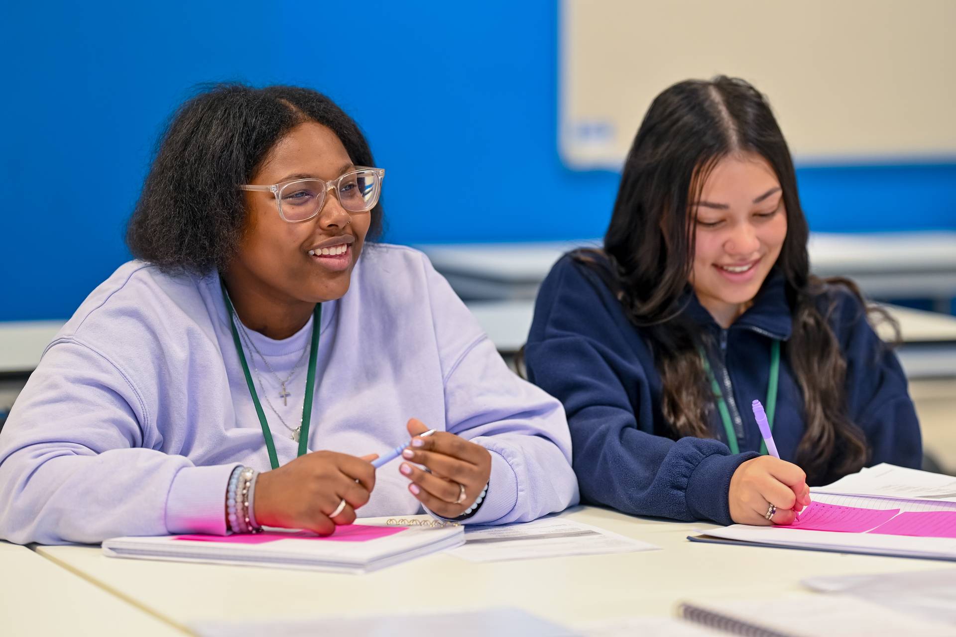 Students in a classroom